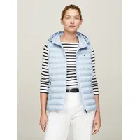 Tommy Hilfiger Damen Weste Padded Global Stripe Steppweste, Blau