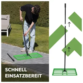 Novaterra Rasen-Nivellierrechen 75x35 cm mit 200 cm Stiel