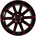 RH RH 10 5x21 ET56 LK5/114 ML73 Alufelge rot