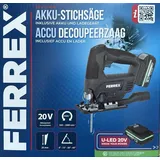FERREX 20 V Li Akku Pendelhubstichsäge Pendelhub Stichsäge mit Akku Ladegerät