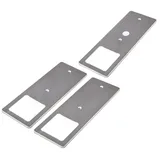 Kalb Material Für Möbel kalb LED Unterbauleuchten mit Schalter Dimmbar Edelstahl gebürstet Küchenleuchte 3er Set Neutralweiß