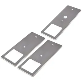 Kalb Material Für Möbel kalb LED Unterbauleuchten mit Schalter Dimmbar Edelstahl gebürstet Küchenleuchte 3er Set Neutralweiß