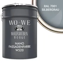 WO-WE Nano Fassadenfarbe W520 Silbergrau 5 l