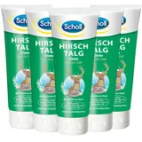 Scholl Hirschtalg-Creme – Reichhaltige Creme zur Vorbeugung von Hornhaut, Blasen & Hautreizungen – 6 x 100 ml Fußcreme für rissige Füße