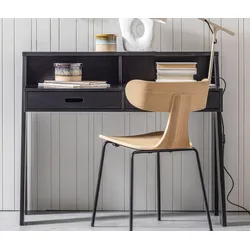 Tchibo - Schreibtisch »Connect« - 111x55x92cm - schwarz - Holz