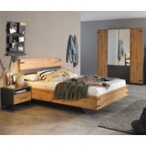 rauch Bett »Butte« - 145x207x101cm - grau - Holz / Metall