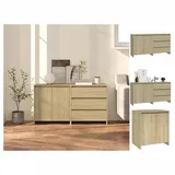 vidaXL Sideboard Sonoma-Eiche Holzwerkstoff