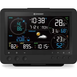 Bresser 8-in-1-WLAN-Profi-Wetterstation Bise Schwarz