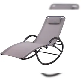 deluke LUCIA Schaukelliege 195 x 65 x 22 cm Grau