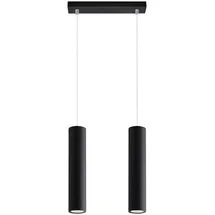 ETC Shop Pendelleuchte 2-flg. 30 cm Zylinder schwarz