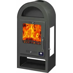 moeby24 Kamin Ofen Kaminofen Anthrazit 150mm Rauchrohr EEK A