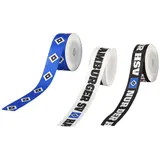 Hamburger SV HSV Geschenkband Weihnachten 3er-Set, je 5 m Länge, 100% Satin