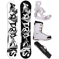 Airtracks Snowboard Damen Snowboard Set BWF (4er-Pack), Snowboard + Bindung Master W + Boots + SB Bag / 140 145 150 155 cm Boots 37 Star W - 145 cm