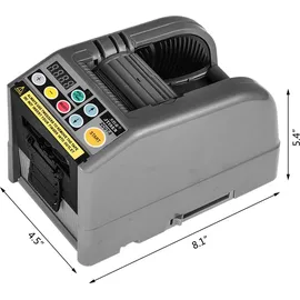 Vevor Automatischer Klebebandspender, elektrischer Klebebandschneider, Verpackungsmaschine, Bandschneidemaschine, 6-60 mm Bandbreite