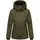 Navahoo Damen, Winterjacke mit Kapuze und abnehmbaren Kunstfell-Kragen Sag ja XIV Dark Olive Gr. L - L