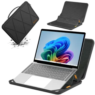 Smatree MS35 Hard Hard Eva Schutzhülle Case mit Ständer Kompatibel für 13,8 Zoll Microsoft Surface Laptop Copilot PC, Microsoft Surface Laptop 7, für 13,3 Zoll Dell Latitude 7340 oder 2-in-1 Tasche