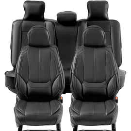 Vevor VEVOR-Sitzbezüge, universelle Autositzbezüge, Vorder- und Rücksitz, 13-teiliger Kunstleder-Sitzbezug, vollständig geschlossenes Design, abnehmbare Kopfstütze & Airbag-kompatibel, Autos, SUVs