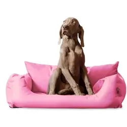 Tierlando NEMO Hundebett Hundesofa S M L Hundekorb Katzenbett 65 80 100cm rosa 65 cm, 20 cm, 50 cm