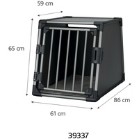TRIXIE Transportbox Aluminium M-L 61 × 65 × 86 cm,