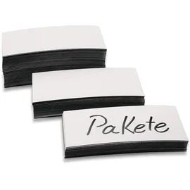 Magnetoplan Magnet-Etiketten, 100 mm Weiß | 15327 06