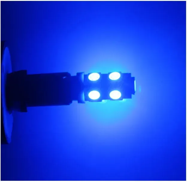 LED-Diodenlampen für Standlicht, T10-5050 W5W, 9 SMD, 12 V, blau