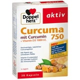 ✅ Doppelherz Curcuma 750, Curcumin, Vitamin D3, Piperin, Kurkuma, je 30 Kapseln✅