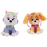 GUND PAW Patrol Everest Plüschtier, 15 cm, ab 1 Jahr empfohlen & PAW Patrol Skye Plüschtier, 15 cm - hochwertiges Kuscheltier für Fans der beliebten TV-Serie, ab 1 Jahr empfohlen