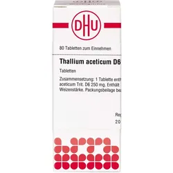 THALLIUM ACETICUM D 6 Tabletten 80 St.