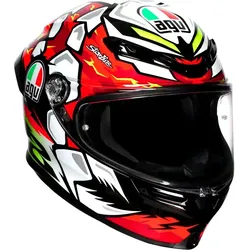 AGV K6 S Bezzecchi 2024, Integralhelm - Rot/Weiß/Grün - M