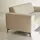 Tikamoon 2,5-Sitzer-Sofa Lars mit ecrufarbenem Stoffbezug