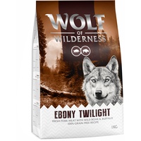 Wolf of Wilderness "Ebony Twilight" Wildschwein & Büffel - getreidefrei - 1 kg