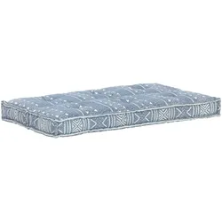vidaXL Palettensofa-Auflage Indigo Stoff Patchwork