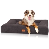 Knuffelwuff Tierbett Hundebett Sofia, Orthopädisch schwarz 60 cm x 80 cm