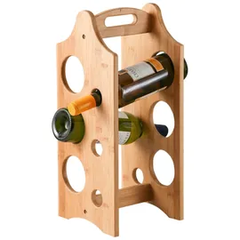 MARELIDA Weinregal 6 Flaschen 47 x 0 x 0 cm Braun