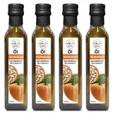 4x250 ml Kürbiskernöl Health Seed® - Ungefiltert Kaltgepresst Glasflasche