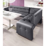 exxpo - sofa fashion Barista 197 x 82 x 265 cm Kunstleder langer Schenkel links delphin