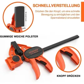 luxuskollektion Einhandzwingen Set 4 Stück Profi Schraubzwingen