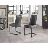 Hela »Erika S« (Set) 2 oder 4 Stück, komfortable Federkern Polsterung, Freischwinger, grün