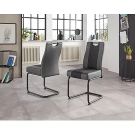 Hela »Erika S« (Set) 2 oder 4 Stück, komfortable Federkern Polsterung, Freischwinger, grün