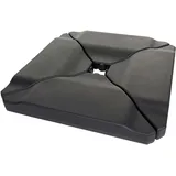 Mendler Schirmständer HWC-A40 Kunststoff 80 kg Schwarz