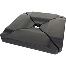 Mendler Schirmständer HWC-A40 Kunststoff 80 kg Schwarz