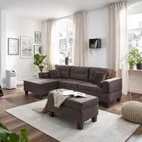 Home Deluxe Sofa ROM - versch. Farben - Braun