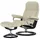 Stressless Relaxsessel Leder 91 x 102 x 79 cm creme mit Hocker