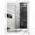 Homcom Badspiegel mit LED-Leuchte, 70 x 50 cm Wandspiegel - Silber