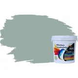 RyFo Colors Silikonharz Fassadenfarbe Lotuseffekt Trend Moosgrau 1l - bunte Fassadenfarbe, weitere Grau Farbtöne und Größen erhältlich, Deckkraft Klasse 1