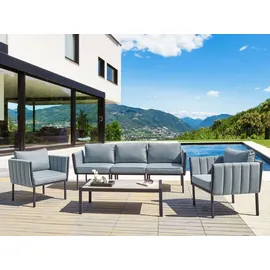 Beliani Lounge Set 5-tlg. Schwarz