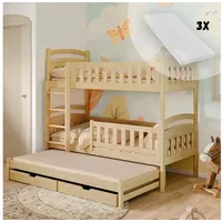 Kids Collective Hochbett 90x200 Etagenbett Kinderbett Jugendbett Stockbett 3