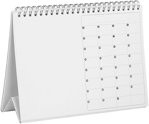 Tischkalender, weiß, A5