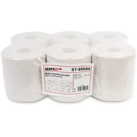 SEMYtop Papierhandtuchrolle 2-lagig 6 St.