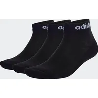 Adidas Think Linear Ankle Socken, 3 Paar Black / White 43-45